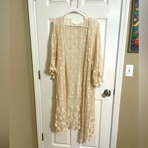 Never been worn lace cardigan. $15